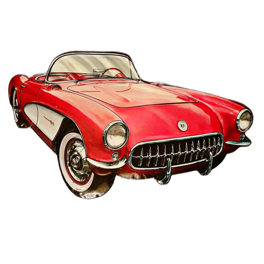 GM Car - Vintage Mustang Roadster Metal Sign Wall Decor